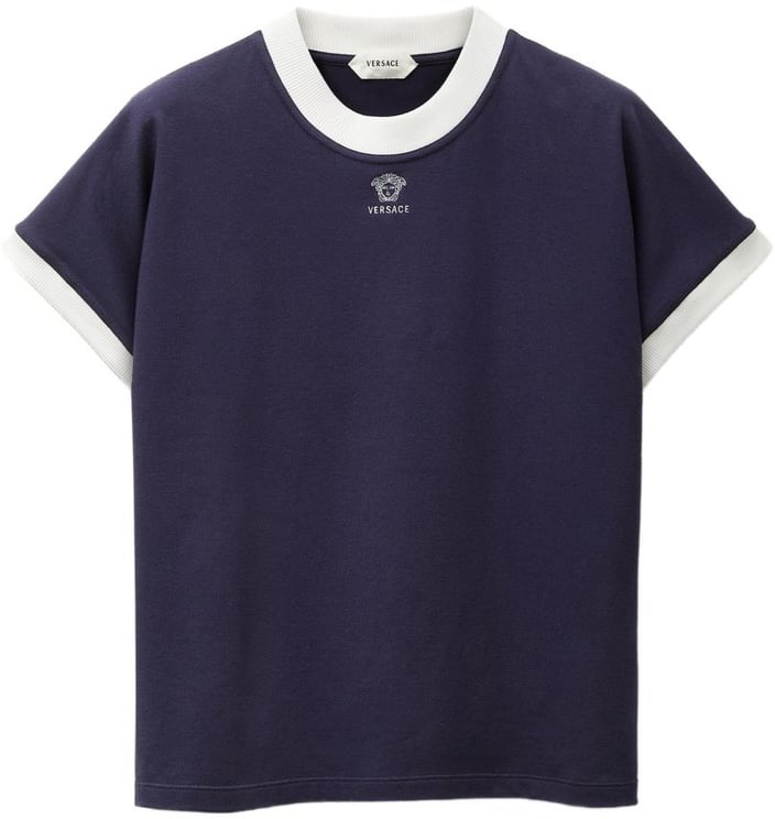 Versace T-Shirts And Polos Ink/White