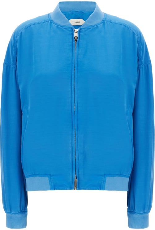 Versace Versace Light-blue poplin jacket