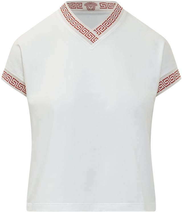 Versace T-shirt con Motivo Greca