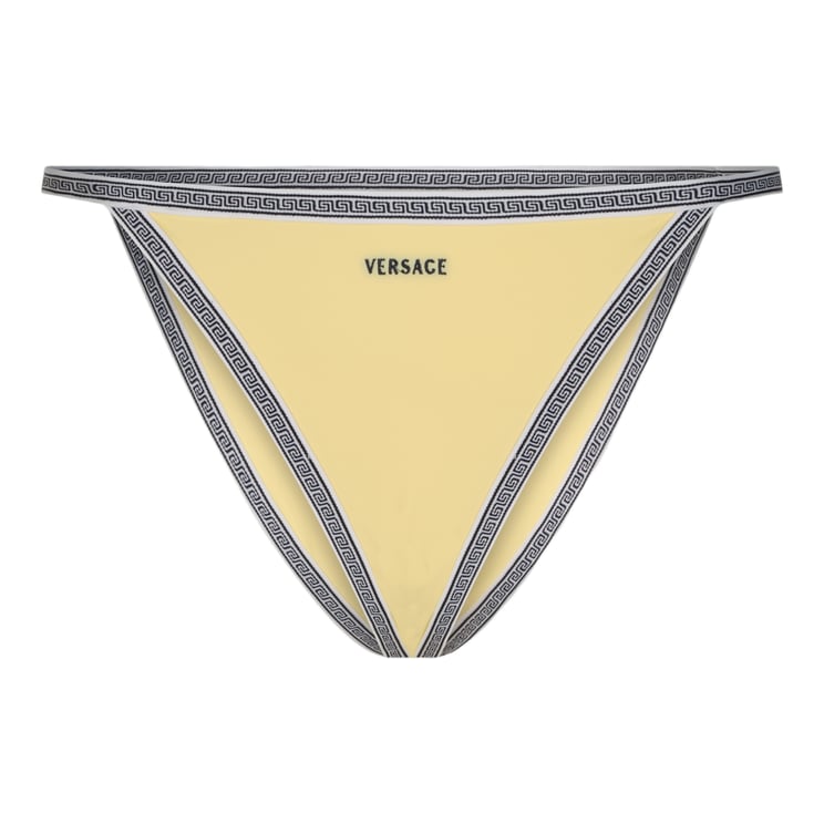 Versace Bikini Bottom with Greek Key Patterned Trim