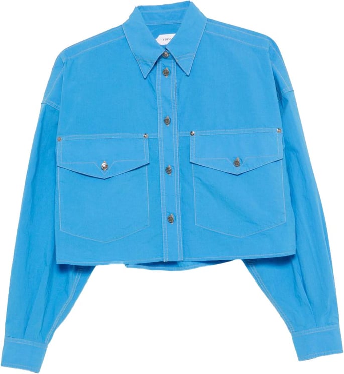 Versace Shirts Light Blue