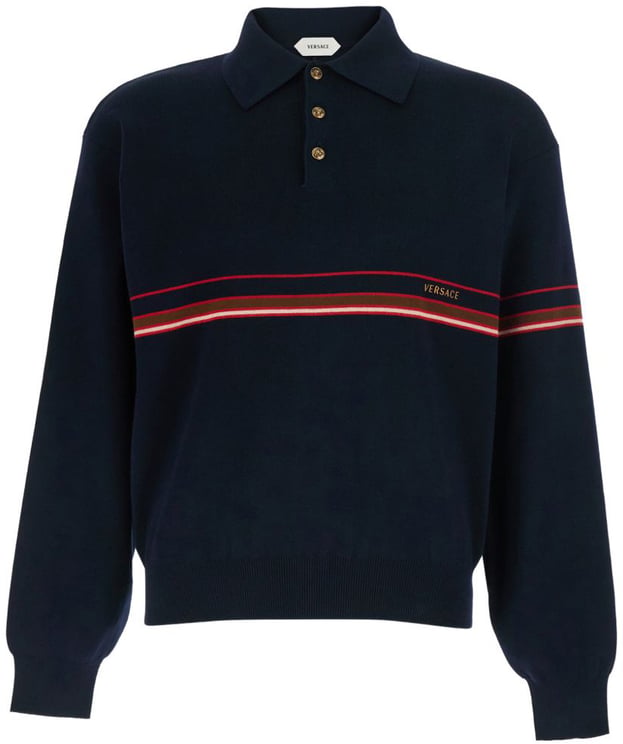 Versace T-Shirts And Polos Navy