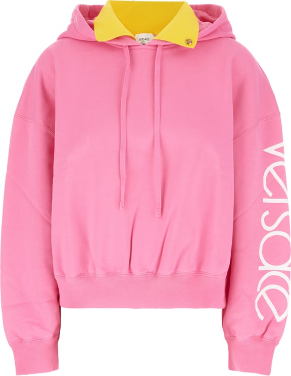 Versace Versace Pink stretch cotton sweatshirt