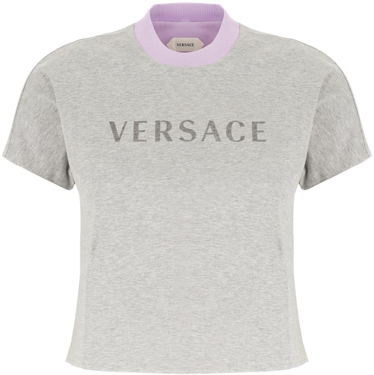 Versace Versace Melange grey cotton t-shirt
