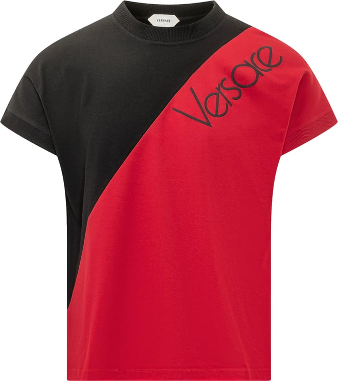 Versace T-shirt Raglan con Stampa Medusa