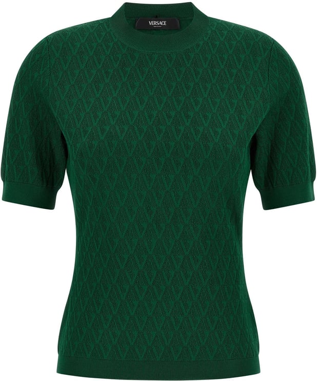 Versace Versace Bicolor Viscose T-Shirt