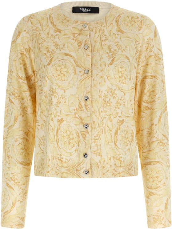 Versace Versace Bicolor Silk Cardigan