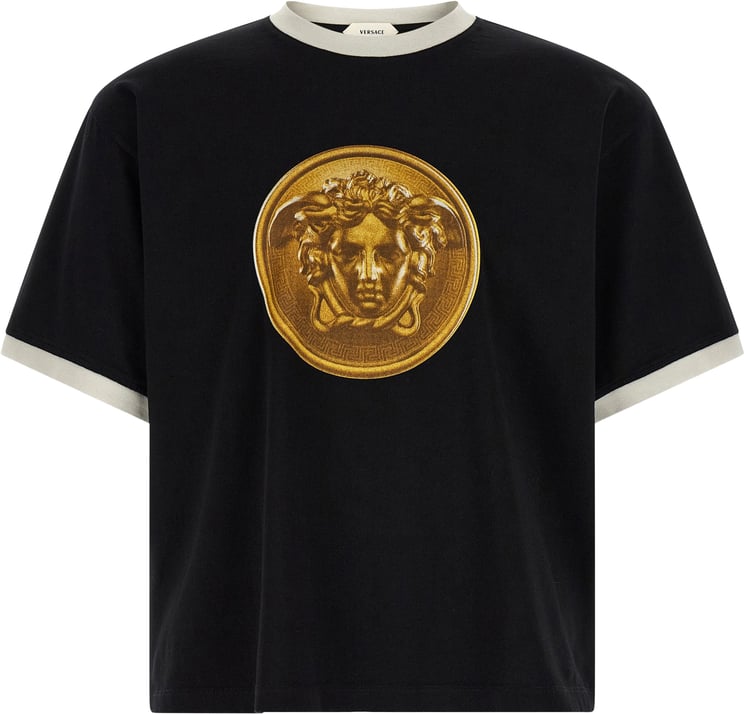Versace Versace Black Cotton T-Shirt