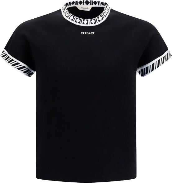 Versace Versace Black Cotton T-Shirt