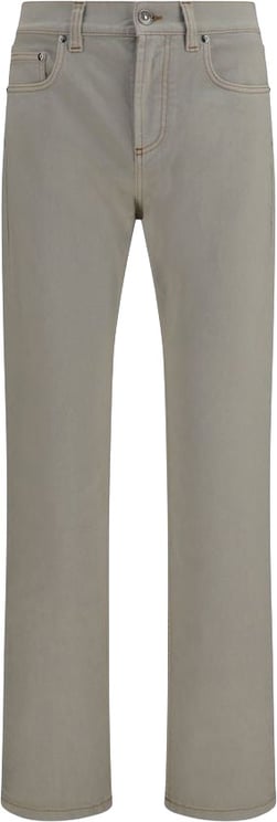 Versace Versace Beige Cotton Tapered Jeans