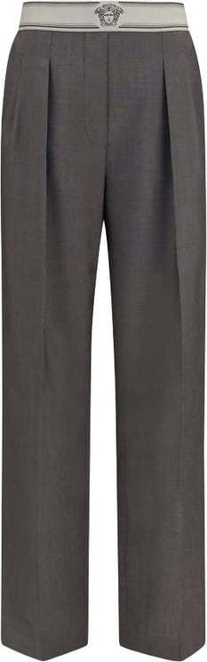 Versace Versace Gray Wool Oves Aries Pants