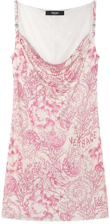Versace Mini Dress with Cowl Neckline