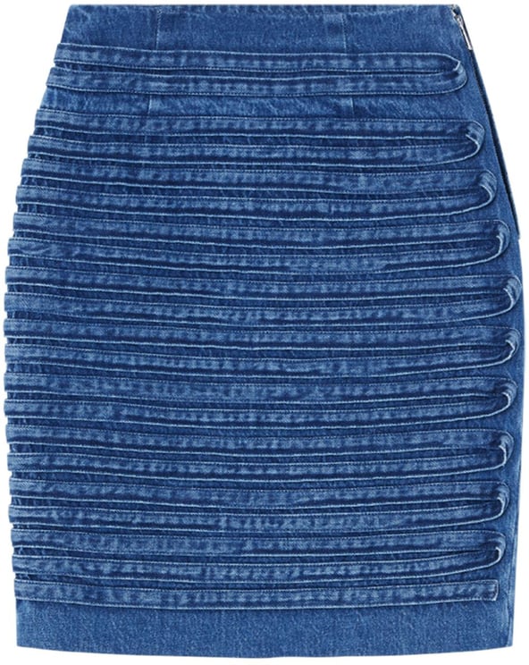 Versace High-Waisted Indigo Blue Denim Skirt