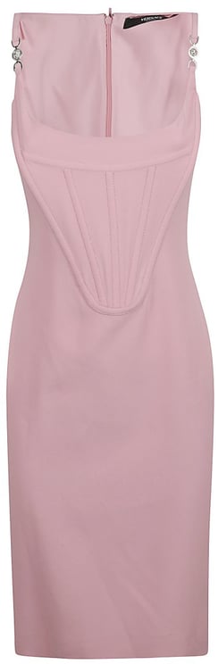 Versace Structured Fitted Dress