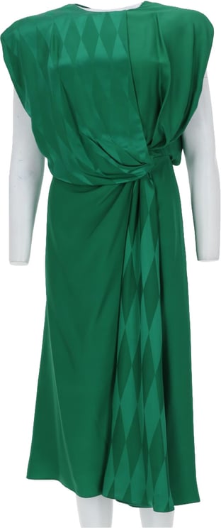 Versace ABITO MIDI DRAPPEGGIATO IN SETA