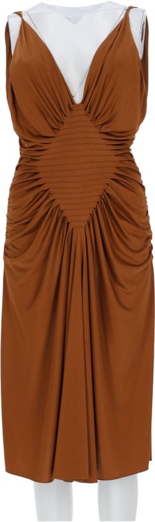 Versace ABITO MIDI IN JERSEY DI VISCOSA