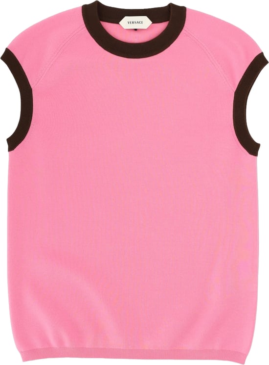 Versace TOP IN MAGLIA DI COTONE