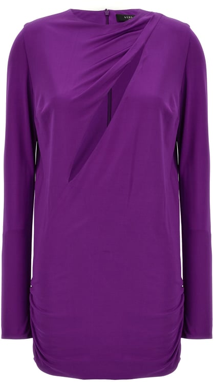 Versace Versace Purple Viscose Short Dress