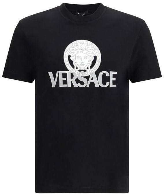 Versace Versace Black Cotton T-Shirt