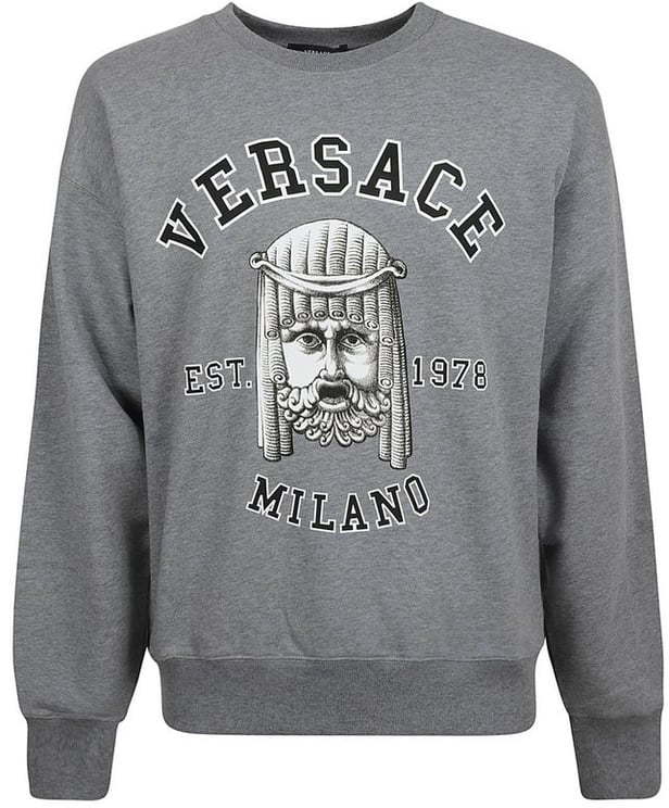 Versace Versace Gray Cotton Sweatshirt