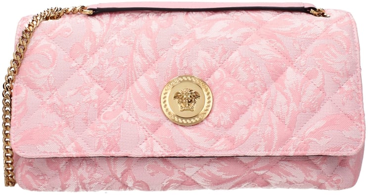 Versace Versace Pink Fabric Shoulder Bag