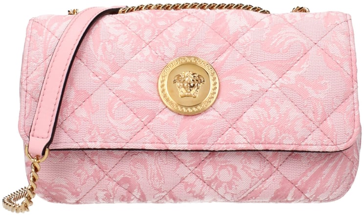 Versace Versace Pink Fabric Shoulder Bag