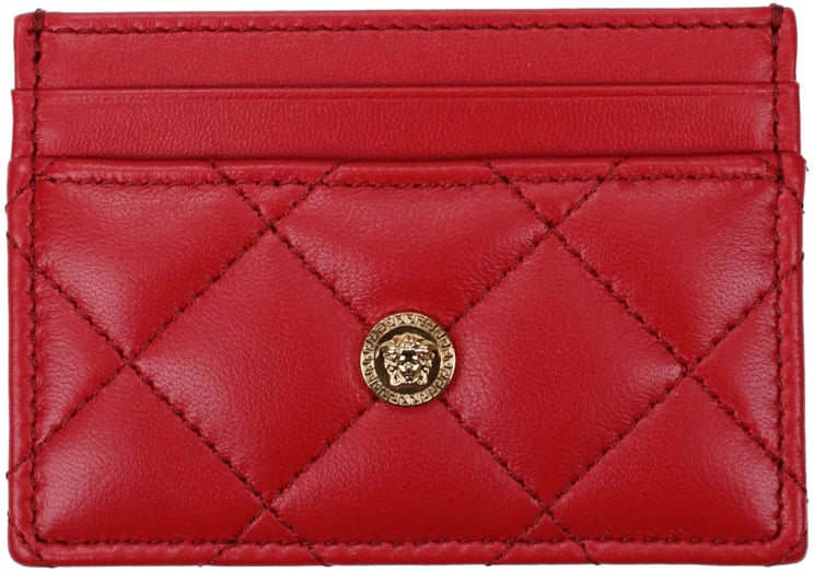 Versace Versace Red Leather Cardholder