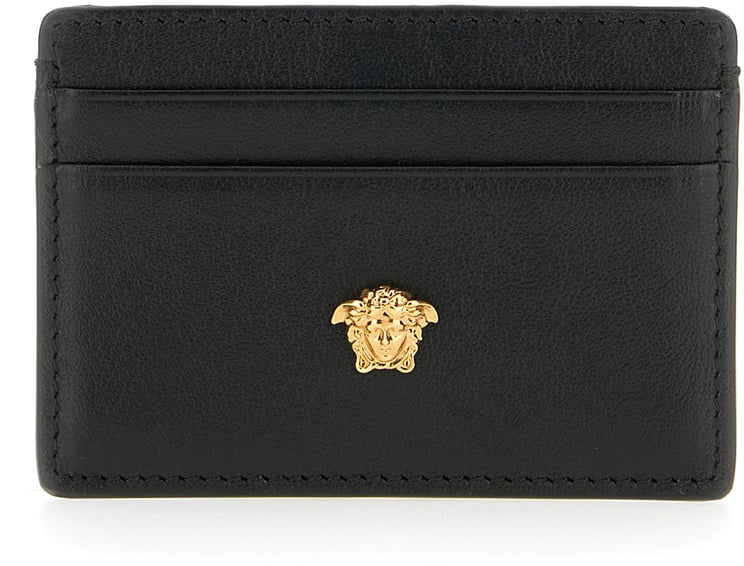 Versace Versace Black leather La Medusa card holder