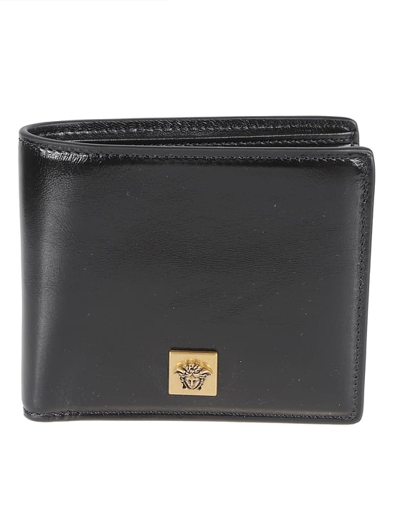 Versace Calf Leather Bifold Wallet with Medusa Emblem
