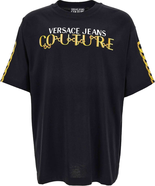 Versace Jeans Couture T-Shirts And Polos Black