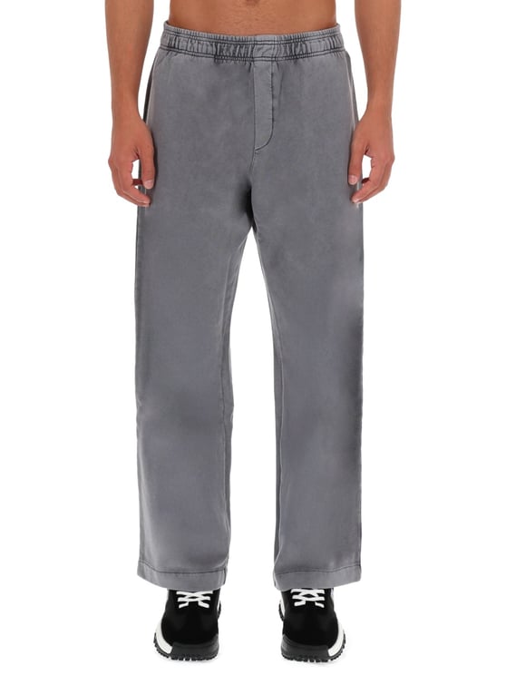 Versace Jeans Couture Grey Relaxed Logo Jogger Pants