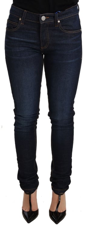 Versace Jeans Couture Versace Jeans Dark Blue Cotton Low Waist Skinny Denim Jeans