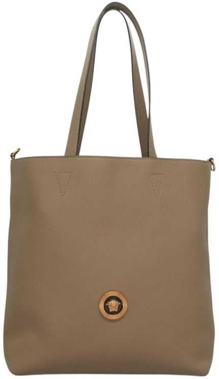 Versace Versace La Medusa Tote Embossed Canvas Large