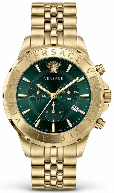 Versace VEV600619 Chrono Signature heren horloge goud 44 mm