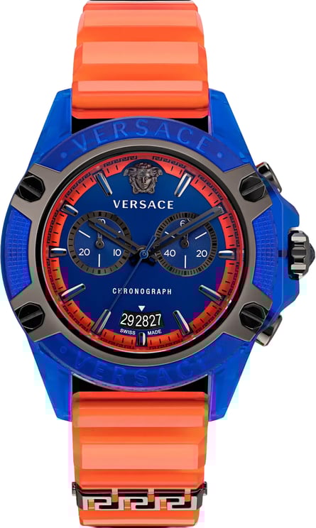 Versace VEZ700922 The Hexagon Chrono horloge 44 mm