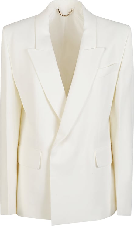 Victoria Beckham Double Brested Jacket White