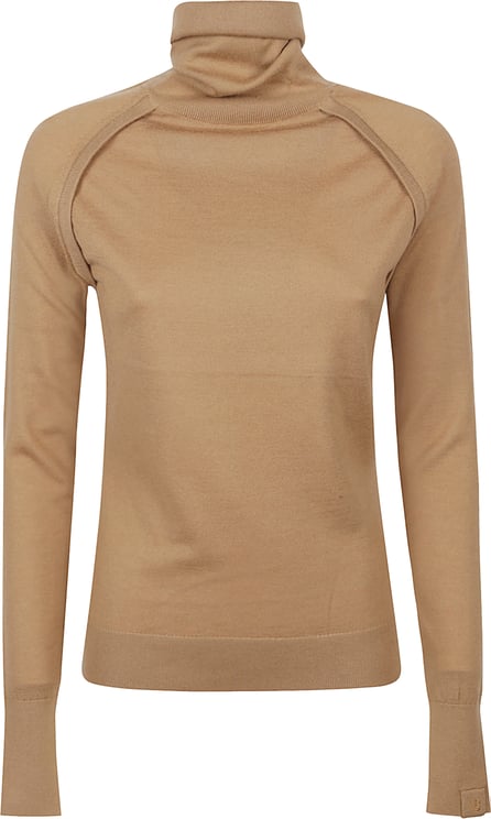 Victoria Beckham Turtle Neck Sweater Brown