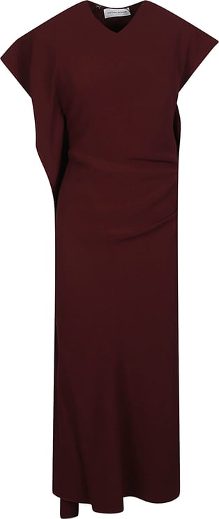 Victoria Beckham Victoria Midi Dress Red