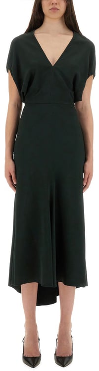 Victoria Beckham BLOUSON MIDI DRESS