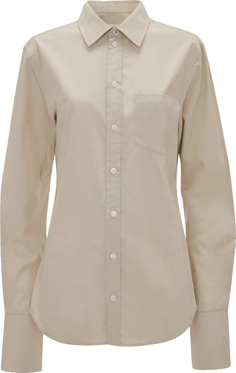 Victoria Beckham OVERHEMD MET LANGE MOUWEN EN TAB-DETAILS