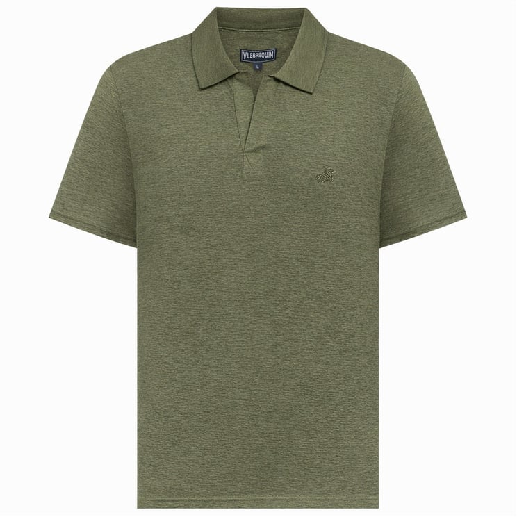 Vilebrequin Vilebrequin Linen Polo Shirt Olive