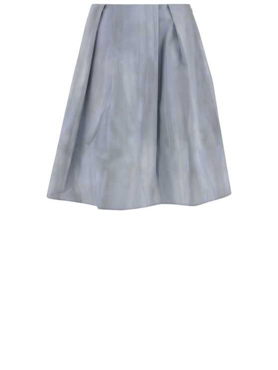 Vince Cone Silhouette Cotton Skirt with Side Panels