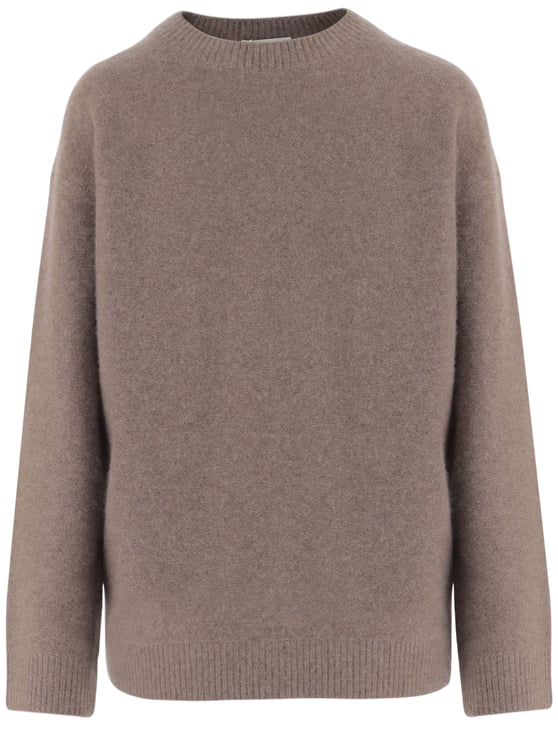 Vince Ribbed Edge Cashmere Sweater with Classic Crew Neck