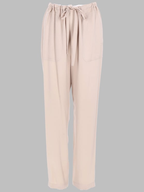 Vince Relaxed-Fit Pants with Drawstring Waist and Pleated Hem