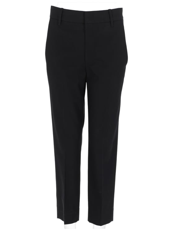 Vince Slim Straight-Leg Tailored Pants with Mid-Rise Waist