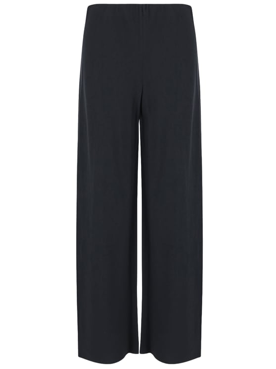 Vince Navy Wide-Leg Fabric Pants