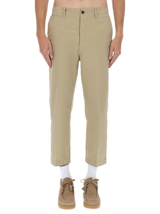 Visvim Beige Cotton Cropped Chinos