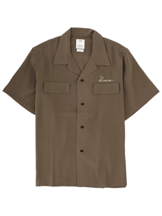 Visvim Neutrals Short-Sleeve Camp Collar Rayon Shirt
