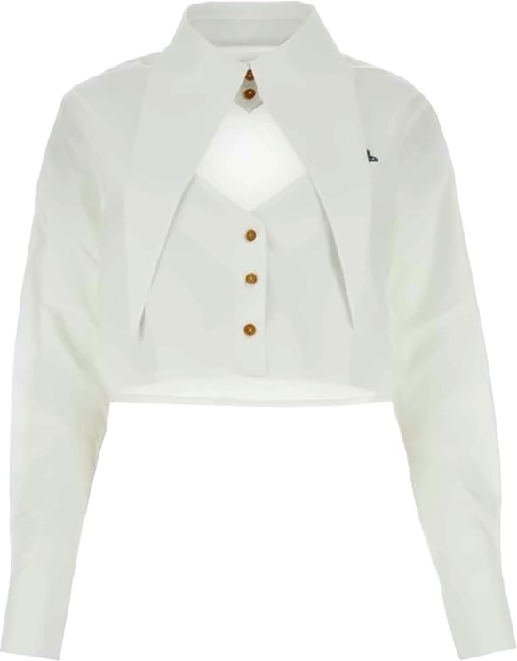 Vivienne Westwood Cut Off Heart Cropped Pointer Shirt