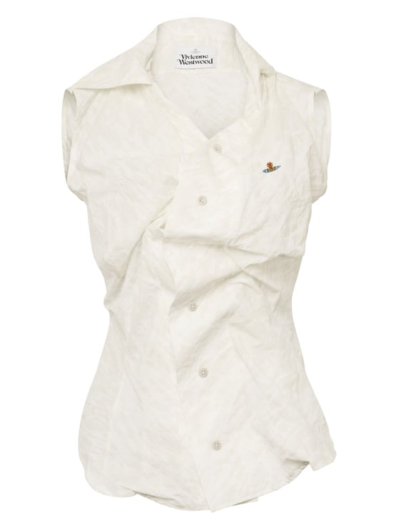 Vivienne Westwood Slim Fit Cotton Short Sleeve Casual Shirt